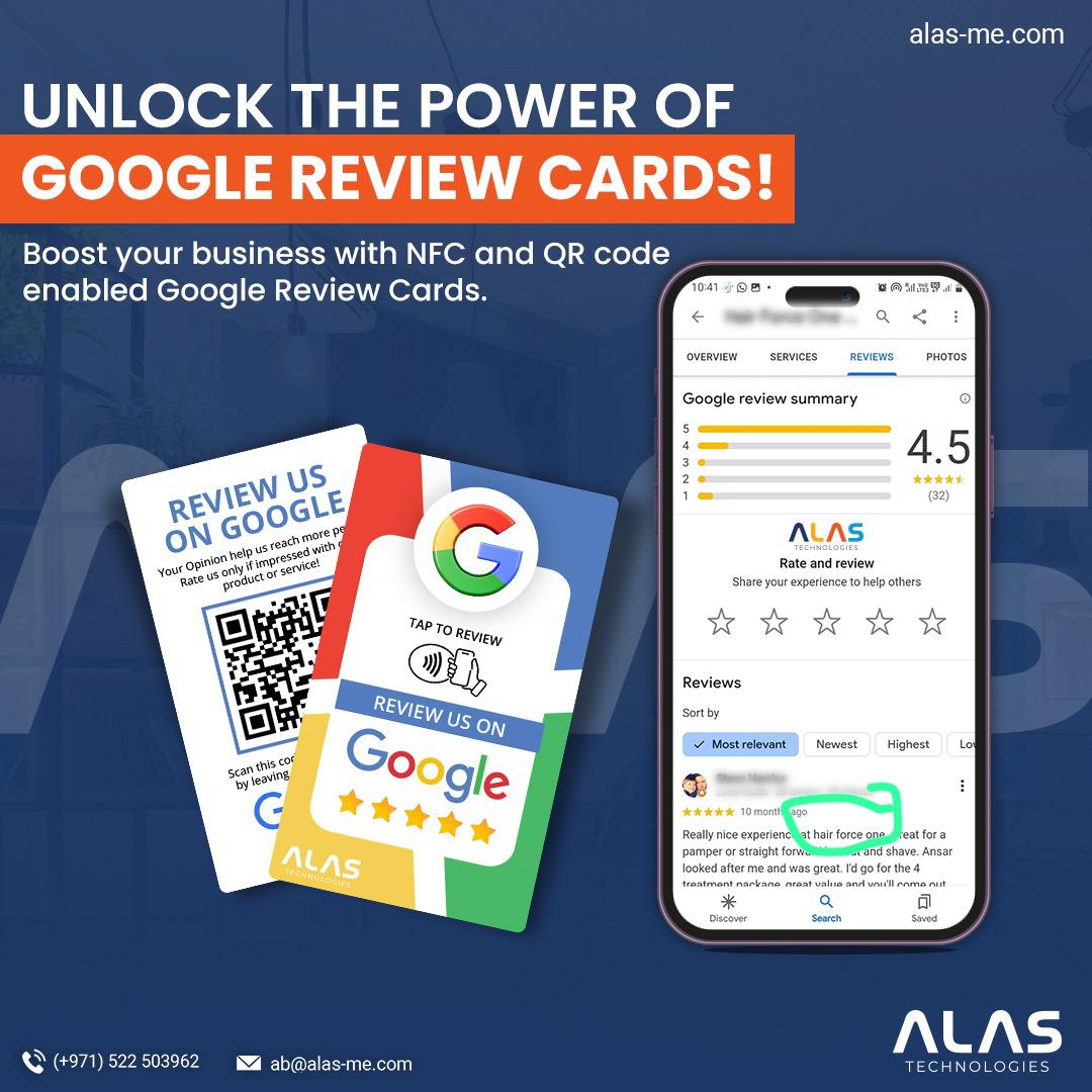 Google Review Cards: Unlocking the Power of Customer Feedback for UAE Businesses